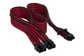 Strømkabel (intern) - Corsair Premium individually sleeved 12VHPWR - Svart/Rød - CP-8920334