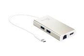 Dokkingstasjon - j5create USB-C Multi-Adapter (with Ethernet and 60W PD) - JCA374-N