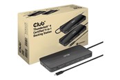 Dokkingstasjon - Club 3D - docking station - USB-C / Thunderbolt 3 / Thunderbolt 4 - 3 x Thunderbolt 4 - GigE - CSV-1581