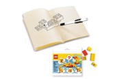 Skoleutstyr - Euromic Note book with 4x4 red brick 1 pen and building t - 4003063-52283