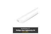 Smarthus - Light Solutions Aluminiumsprofil - Model G til Philips Hue og WiZ - Hvid - 5714255008111