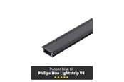 Smarthus - Light Solutions Aluminiumsprofil - Model G til Philips Hue og WiZ - Sort - 5714255008128