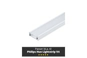 Smarthus - Light Solutions Aluminiumsprofil - Model S til Philips Hue og WiZ - Hvid - 5714255008050