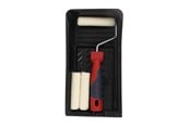 Maleutstyr - Work>it Paint Roller Set Tray + 2 Mohair Refill Rollers - 38380