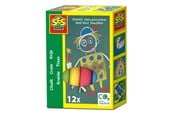 Kreative leker - SES Creative Chalk - Colour 12 pcs. - 00201