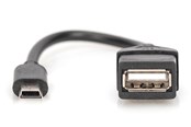 USB - DIGITUS OTG USB 2.0 to USB Mini-B Adapter - AK-300310-002-S