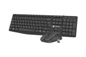 Tastatur - Natec Squid - keyboard and mouse set - 2in1 - US - black - Tastatur & Mussett - Engelsk (USA) - Svart - NZB-1989