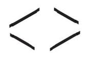 Rackskap - Eaton RA Series - rack base/plinth trim panels - RAPK812BU