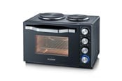 Mikrobølgeovn - SEVERIN Mini oven with hobs 2500 watts 30 l - 29072