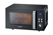 Mikrobølgeovn - SEVERIN MW 7763 - microwave oven with grill - freestanding - black/stainless steel - 7763000