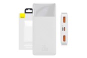 Nødlader - Baseus Bipow 10000mAh 20W - White Nødlader - Hvit - 10000 mAh - PPBD050502