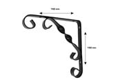 Dekorasjon - Home>it Deco Shelf Hook 150x150 mm. Black - 16582
