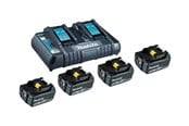 Batterier & Ladere - Makita battery charger - with battery - 4 - Li-Ion - 199483-0