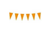 Leketøy - Boland Paper Flag Line Orange 10mtr. - 61814