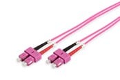 Nettverkskabel - DIGITUS Fiber Optic Multimode Patch Cord - 2m - Rosa - 2m - DK-2522-02-4
