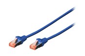 Nettverkskabel - DIGITUS CAT 6 S-FTP Patch Cord - 0.25m (10-Pack) - Blå - 0.25m - DK-1644-0025-B-10