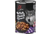 Hund - Alpha Spirit canned meatballs with chicken & turmeric 400g - H20134