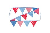 Leketøy - Goki Cotton Bunting Blue/Red - 60768