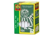 Kreative leker - SES Creative Chalk - White 12 pcs. - 00200