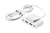 Nettbrett - Adaptere og ladere - Belkin BoostCharge charging strip - 2 x USB 2 x USB-C - BUZ001BT2MWHB7
