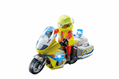 Figurer - Playmobil Ambulanselege på motorsykkel med blinkende lys - 71205