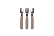Babyutstyr - Filibabba Silikone gafler 3-pak - Warm Grey - FI-02263