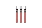 Babyutstyr - Filibabba Silikone gafler 3-pak - Rose - FI-02265