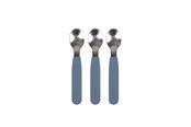 Babyutstyr - Filibabba Silicone spoons 3-pack - Powder blue - FI-SI016