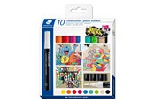Skrive- & Tegneverktøy - Staedtler Paint marker Lumocolor 2.4mm 10pcs - 349 C10