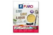 Hobbyartikler - Staedtler Accessory FIMO Leaf metal gold 10pc - 8781-11