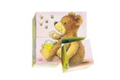 Puslespill - Goki Wooden Block Puzzle Baby Animals Blokk - 57056