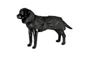 Hund - Dogman Dog Raincoat Aqua Black 50cm - 757098