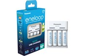 Batteri - Panasonic eneloop Basic BQ-CC61 battery charger - 4 x AA type - NiMH - K-KJ61MCD40USB