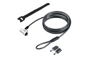 Kabinett tilbehør (kjølepasta mv.) - StarTech.com Laptop cable lock 6Ft Compatible With Noble Wedge Laptop Cable Lock 6Ft (2m) Anti-Theft Keyed Lock Security Cable - NBLWK-LAPTOP-LOCK