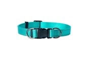 Hund - Dogman Nylon Hundehalsbånd Iris Turkis Liten 10mmx22-35cm - 123012