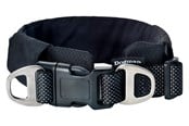 Hund - Dogman Emmi Polstret Halsbånd Justerbart Svart XS (32mm x 34-55cm) - 127000