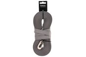 Hund - Dogman Iris Vevd Sporline med Karabinkrok Grå 20mm 15m - 224012