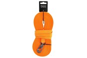 Hund - Dogman Iris Vevd Sporline med Karabinkrok Oransje 20mm 15m - 224013