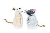 Katt - Dogman Katteleke Mus med Tauhale (2-Pakning) 10cm - 331212