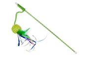 Katt - Dogman Lekepinne til katt med frynseball Grønn 47cm - 331354