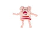 Hund - Dogman Rosa Pigge Plutt Pipende Plysj Hundeleke 20cm - 334042