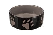 Hund - Trixie Ceramic Bowl w/ paws 0.8 l/ø 16cm - TX24532