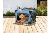 Hund - Dogman Milou Canvas Crate Blue Large 70x52x52cm - 375617