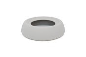 Hund - Dogman Myk Silikon Anti-Søl Reiseskål Grå 470ml 17x4.5cm - 359469