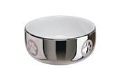Katt - Trixie Ceramic Bowl cat 0.3 l/ø 11 cm silver/white - TX24799
