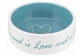 Hund - Trixie Pet's Home Ceramic Bowl Blue 0.3L 12cm - TX25050