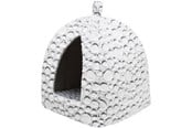 Hund - Trixie Mila cave plush 32 × 42 × 32 cm white-grey - TX38980