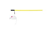 Katt - Trixie Playing Rod with Mouse 100cm assorted colours - TX4103