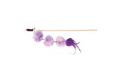 Katt - Trixie Playing Rod with Pompom Balls 40 cm assorted colours - TX45698