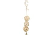 Pinner, husker og lekestativ - Trixie 3 Rattan balls with bell 24 cm - TX51693